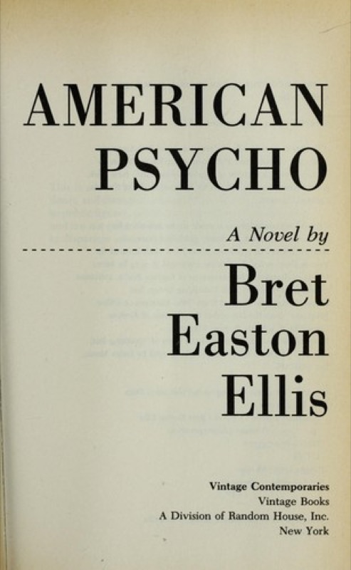 Cover of American Psycho