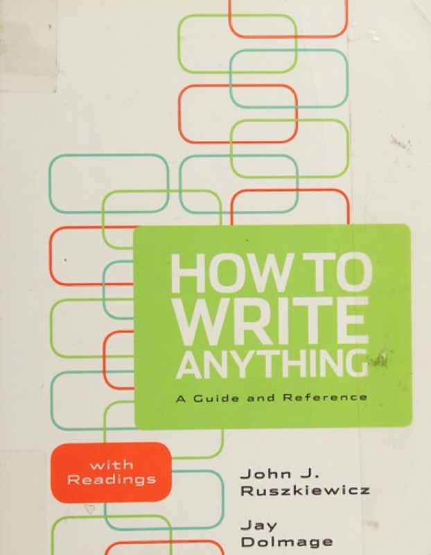 Cover of How to Write Anything: A Guide and Reference with Readings