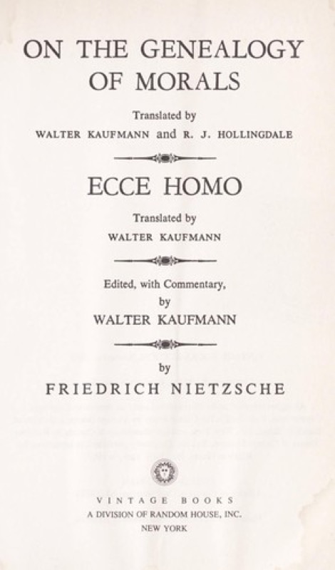 Cover of On the Genealogy of Morals / Ecce Homo