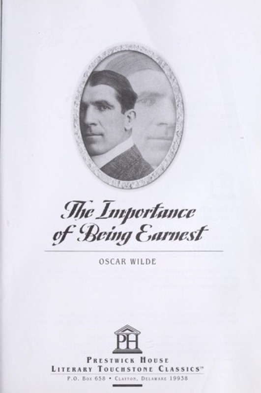 Cover of The Importance of Being Earnest