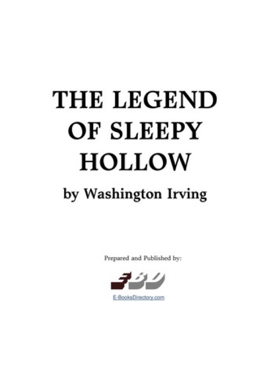 Cover of The Legend of Sleepy Hollow